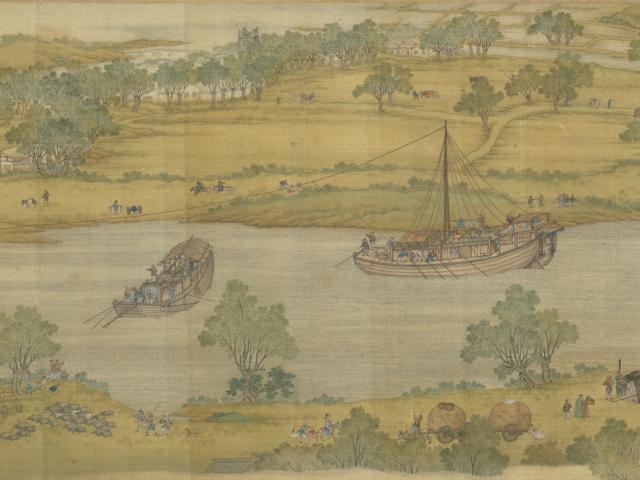 The "Qing Court Version" of "Along the River During the Qingming Festival" Panel 10